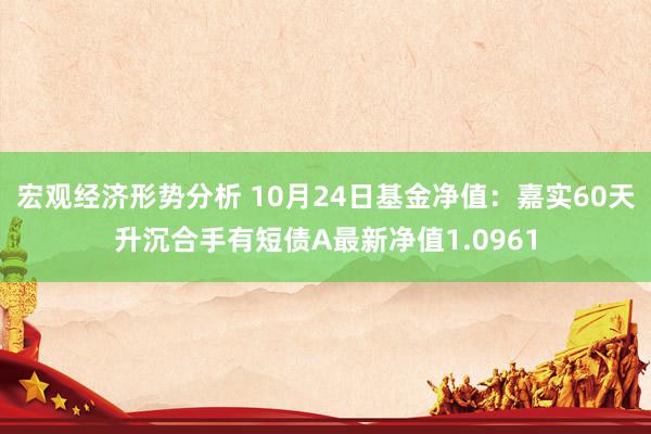 宏观经济形势分析 10月24日基金净值：嘉实60天升沉合手有短债A最新净值1.0961