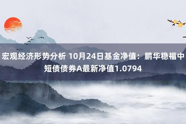 宏观经济形势分析 10月24日基金净值：鹏华稳福中短债债券A最新净值1.0794