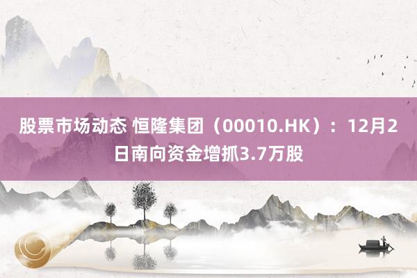 股票市场动态 恒隆集团（00010.HK）：12月2日南向资金增抓3.7万股