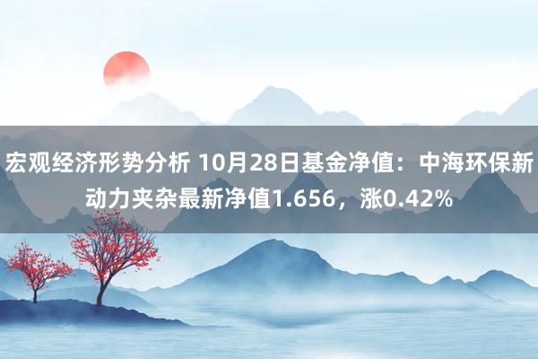 宏观经济形势分析 10月28日基金净值：中海环保新动力夹杂最新净值1.656，涨0.42%