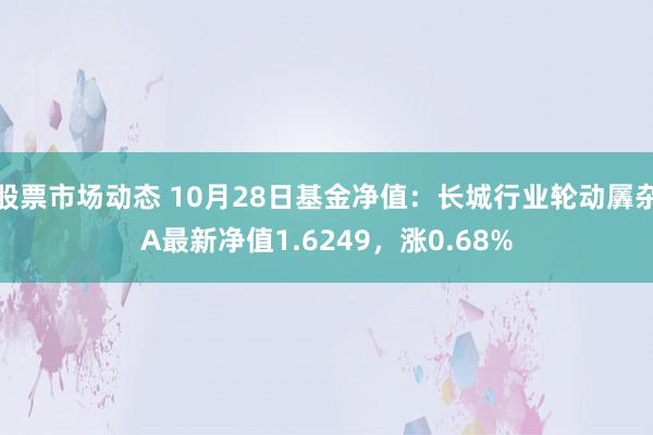 股票市场动态 10月28日基金净值：长城行业轮动羼杂A最新净值1.6249，涨0.68%