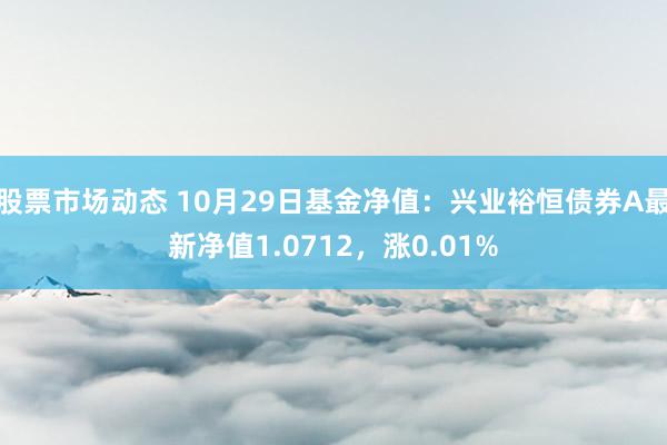 股票市场动态 10月29日基金净值：兴业裕恒债券A最新净值1.0712，涨0.01%