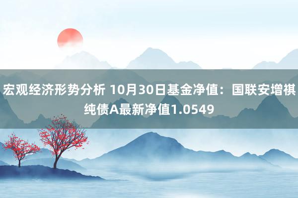 宏观经济形势分析 10月30日基金净值：国联安增祺纯债A最新净值1.0549