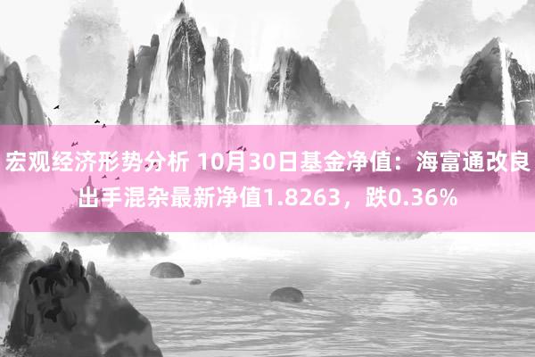 宏观经济形势分析 10月30日基金净值：海富通改良出手混杂最新净值1.8263，跌0.36%