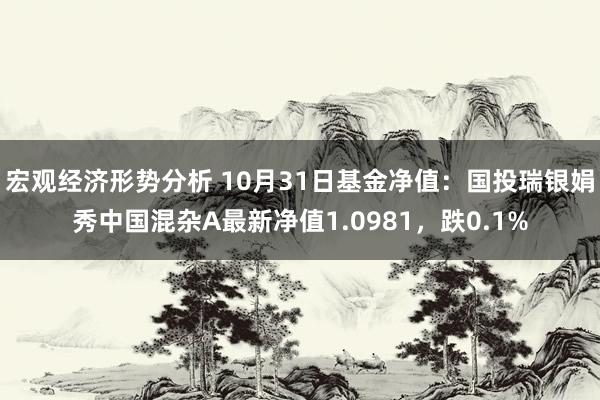 宏观经济形势分析 10月31日基金净值：国投瑞银娟秀中国混杂A最新净值1.0981，跌0.1%