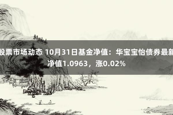 股票市场动态 10月31日基金净值：华宝宝怡债券最新净值1.0963，涨0.02%