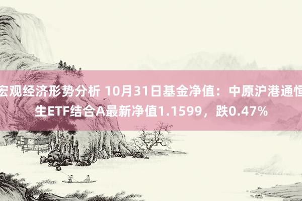 宏观经济形势分析 10月31日基金净值：中原沪港通恒生ETF结合A最新净值1.1599，跌0.47%