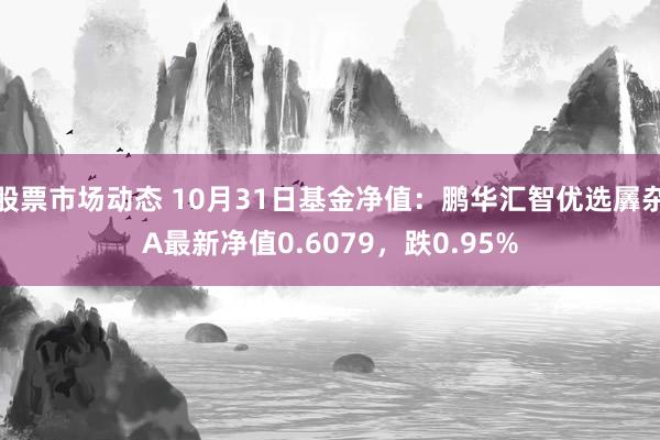 股票市场动态 10月31日基金净值：鹏华汇智优选羼杂A最新净值0.6079，跌0.95%