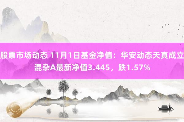 股票市场动态 11月1日基金净值：华安动态天真成立混杂A最新净值3.445，跌1.57%