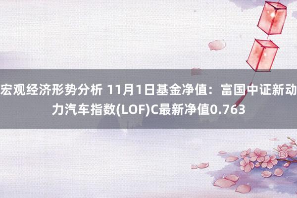 宏观经济形势分析 11月1日基金净值：富国中证新动力汽车指数(LOF)C最新净值0.763