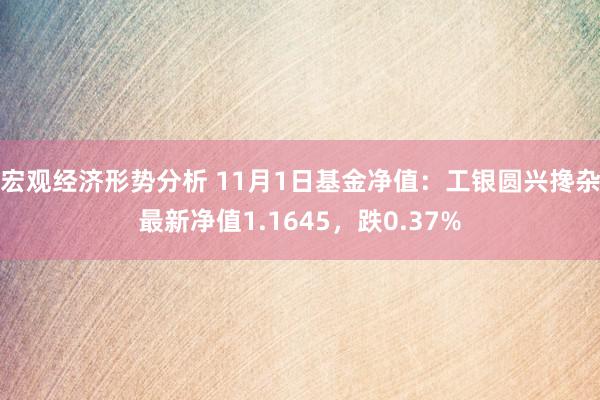 宏观经济形势分析 11月1日基金净值：工银圆兴搀杂最新净值1.1645，跌0.37%