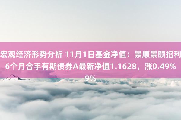 宏观经济形势分析 11月1日基金净值：景顺景颐招利6个月合手有期债券A最新净值1.1628，涨0.49%