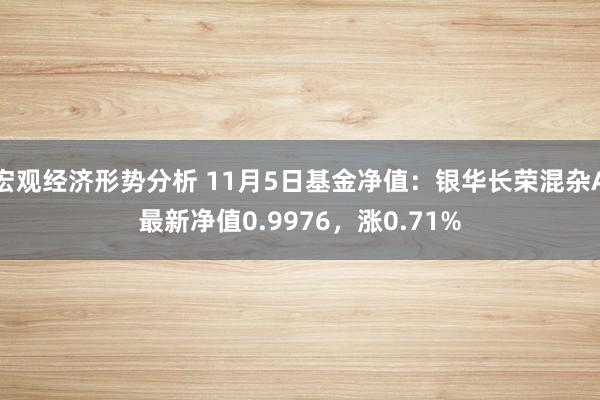 宏观经济形势分析 11月5日基金净值：银华长荣混杂A最新净值0.9976，涨0.71%