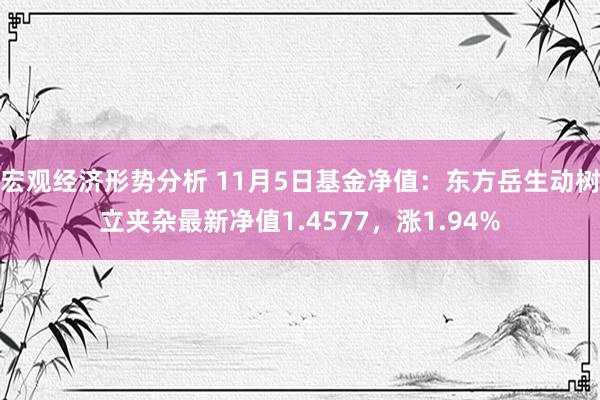 宏观经济形势分析 11月5日基金净值：东方岳生动树立夹杂最新净值1.4577，涨1.94%