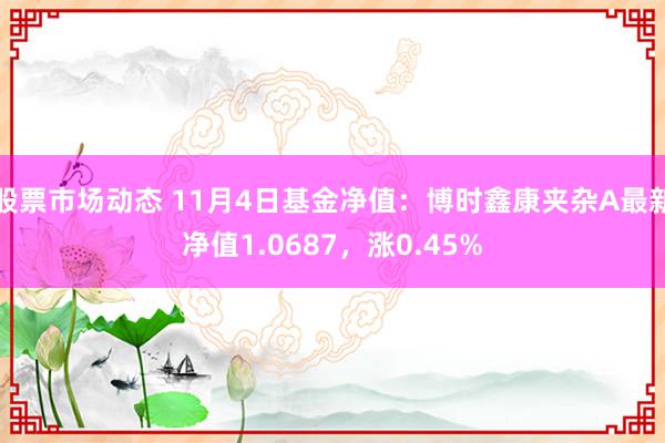 股票市场动态 11月4日基金净值：博时鑫康夹杂A最新净值1.0687，涨0.45%