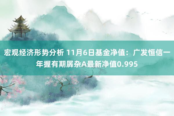 宏观经济形势分析 11月6日基金净值：广发恒信一年握有期羼杂A最新净值0.995