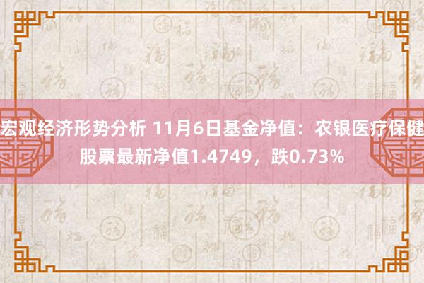 宏观经济形势分析 11月6日基金净值：农银医疗保健股票最新净值1.4749，跌0.73%