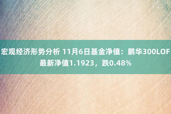 宏观经济形势分析 11月6日基金净值：鹏华300LOF最新净值1.1923，跌0.48%