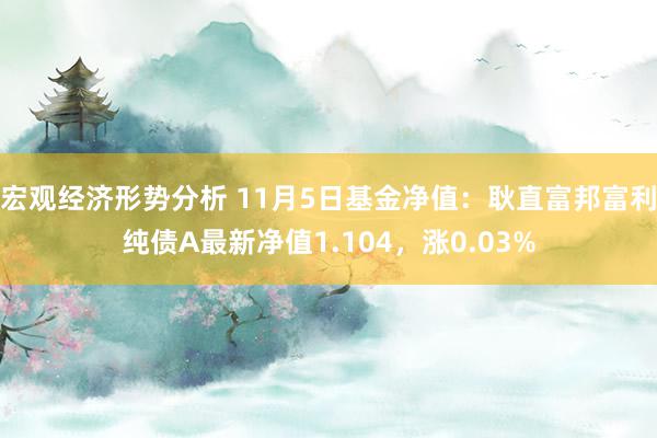 宏观经济形势分析 11月5日基金净值：耿直富邦富利纯债A最新净值1.104，涨0.03%