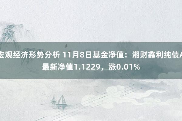 宏观经济形势分析 11月8日基金净值：湘财鑫利纯债A最新净值1.1229，涨0.01%