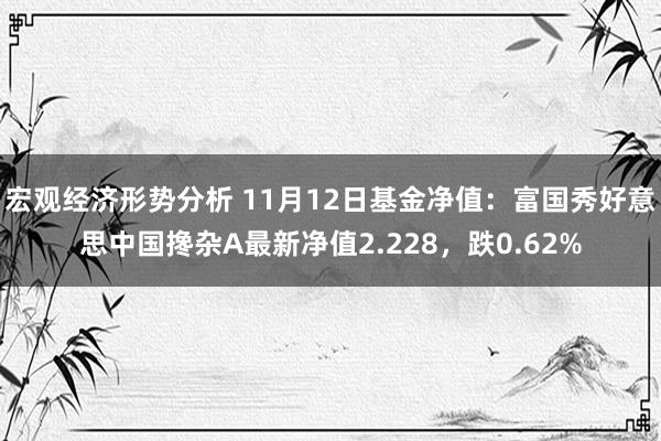 宏观经济形势分析 11月12日基金净值：富国秀好意思中国搀杂A最新净值2.228，跌0.62%