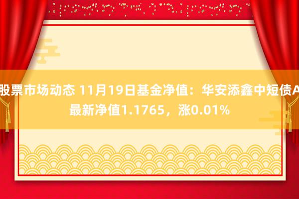 股票市场动态 11月19日基金净值：华安添鑫中短债A最新净值1.1765，涨0.01%