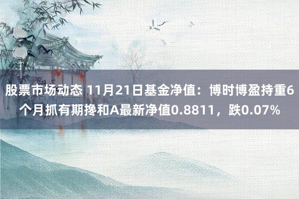 股票市场动态 11月21日基金净值：博时博盈持重6个月抓有期搀和A最新净值0.8811，跌0.07%