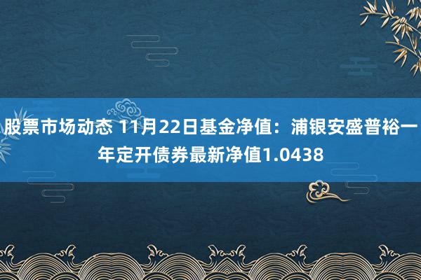 股票市场动态 11月22日基金净值：浦银安盛普裕一年定开债券最新净值1.0438