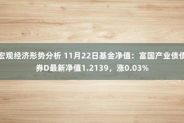 宏观经济形势分析 11月22日基金净值：富国产业债债券D最新净值1.2139，涨0.03%